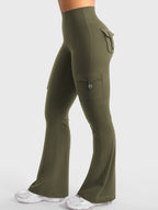 Aurella Hedda™ Flared Leggings aus 4-Wege-Stretch mit hohem Bund und ausgestelltem Bein