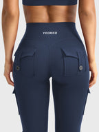 Aurella Hedda™ Flared Leggings aus 4-Wege-Stretch mit hohem Bund und ausgestelltem Bein