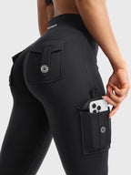 Aurella Hedda™ Flared Leggings aus 4-Wege-Stretch mit hohem Bund und ausgestelltem Bein