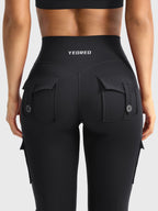 Aurella Hedda™ Flared Leggings aus 4-Wege-Stretch mit hohem Bund und ausgestelltem Bein