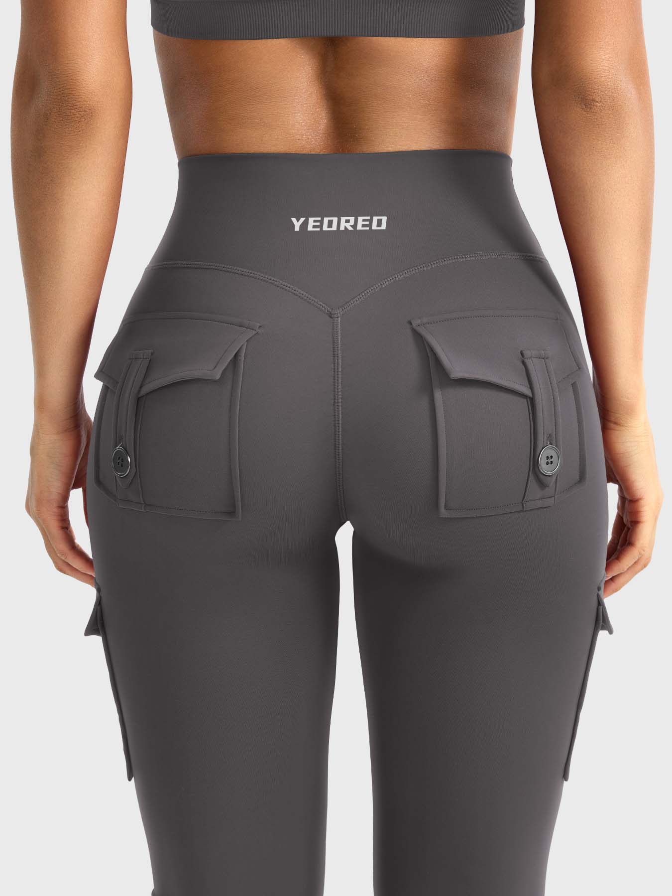 Aurella Hedda™ Flared Leggings aus 4-Wege-Stretch mit hohem Bund und ausgestelltem Bein