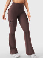 Aurella Hedda™ Flared Leggings aus 4-Wege-Stretch mit hohem Bund und ausgestelltem Bein