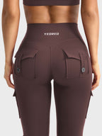 Aurella Hedda™ Flared Leggings aus 4-Wege-Stretch mit hohem Bund und ausgestelltem Bein