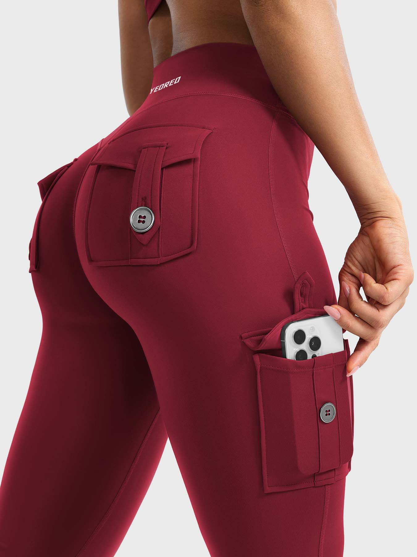 Aurella Hedda™ Flared Leggings aus 4-Wege-Stretch mit hohem Bund und ausgestelltem Bein