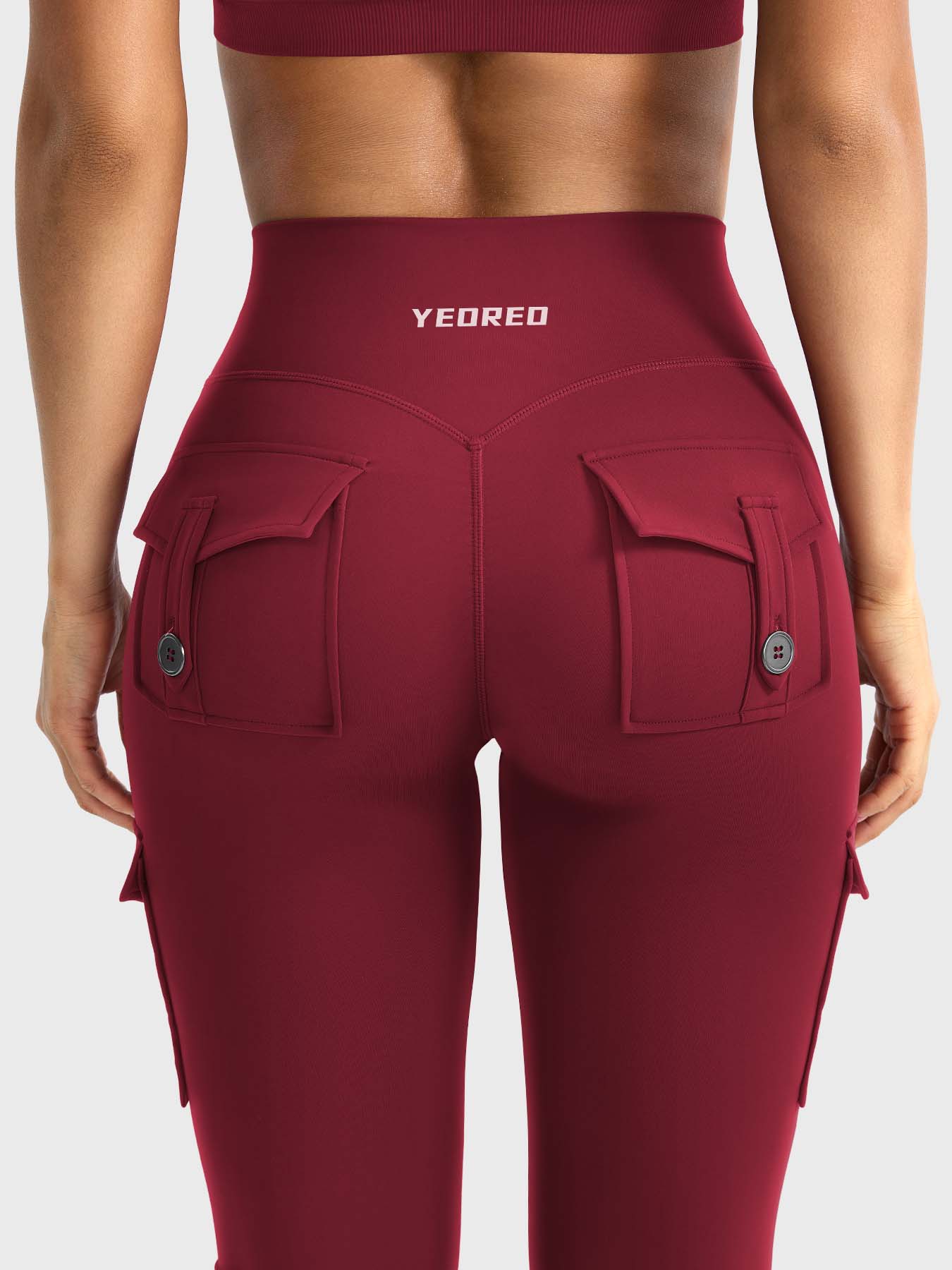 Aurella Hedda™ Flared Leggings aus 4-Wege-Stretch mit hohem Bund und ausgestelltem Bein