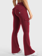 Aurella Hedda™ Flared Leggings aus 4-Wege-Stretch mit hohem Bund und ausgestelltem Bein